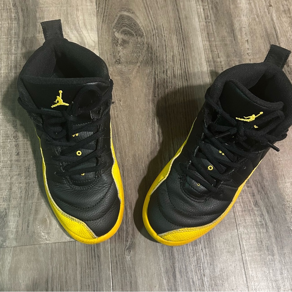 Air Jordan Black and Yellow Sneakers